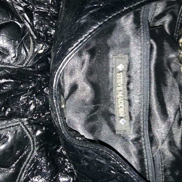 Black patent leather Steve madden shoulder bag - Picture 2 of 3